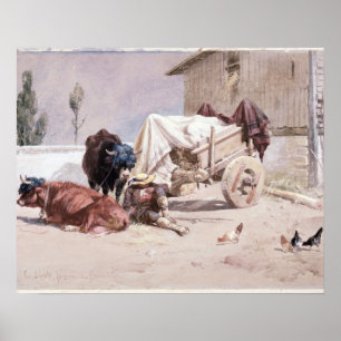 Pôster La Siesta: Scene in the Eastern Pyrenees, 1872 (w/