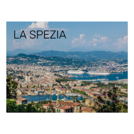 Pôster La Spezia Cityscape Liguria Itália Holiday Souveni
