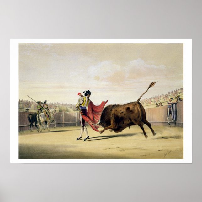 Poster La Suerte de la Capa, 1865 (Frente)