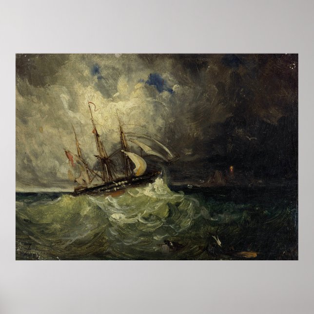 Poster La Tempête - Félix Ziem (Frente)