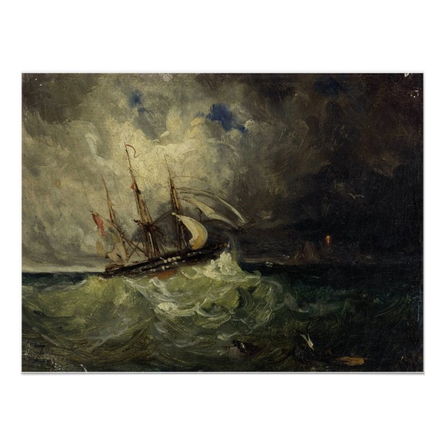 Pôster La Tempête - Félix Ziem (Frente)