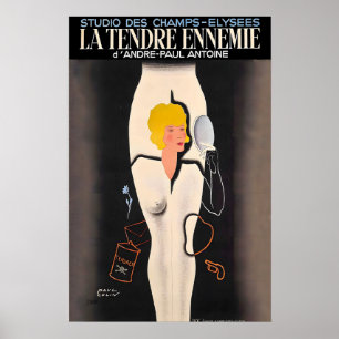 Poster La Tendre Ennemie 1936 Estúdio des Champs-Elysees