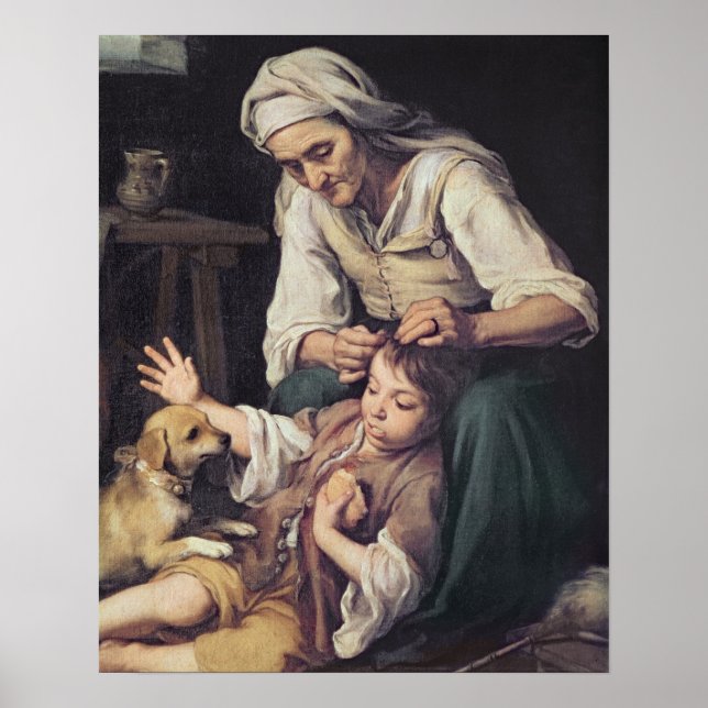 Pôster La Toilette Domestique', 1670-75 (Frente)