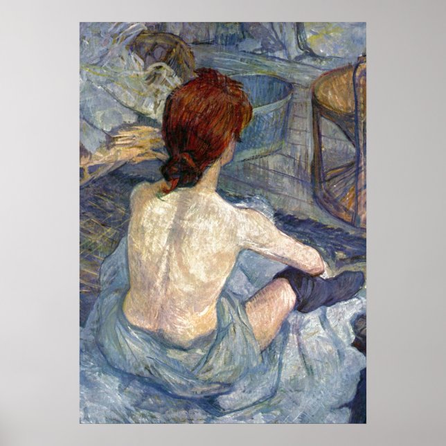 Poster La Toilette Rousse - Toulouse-Lautrec Painting (Frente)