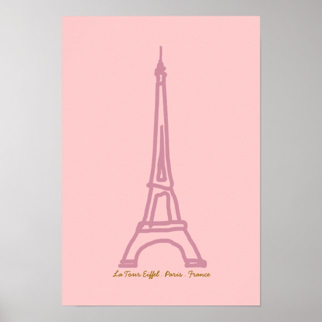 Poster La Tour Eiffel France Paris (Frente)