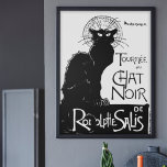 Poster La tournée du Chat Noir<br><div class="desc">Um impressão pop de arte preto e branco do icônico poster de arte de 1896 pelo nascer suíço Art Nouveau, pintor teófilo Steinlen. "Chat Noir" é francês para "black cat". Os quadros opcionais (não incluídos) estão disponíveis a um custo adicional.</div>
