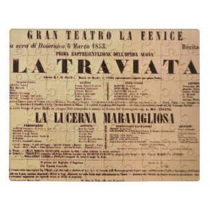 Poster La Traviata World Premiere (1853)