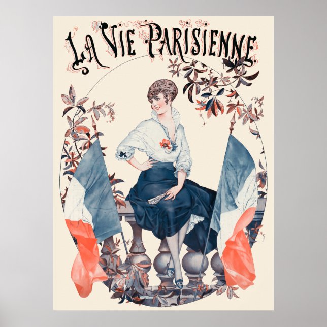 Poster La Vie Parisienne - Drapeaux (Frente)