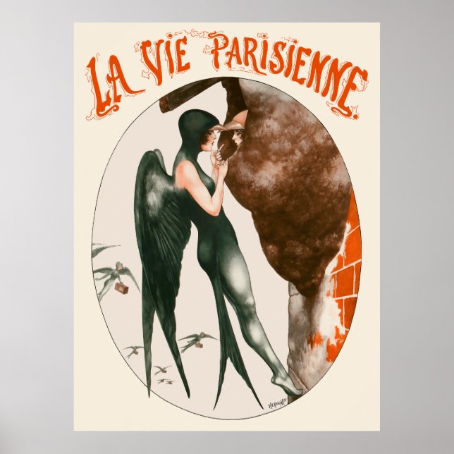 Poster La Vie Parisienne - La crise dos logements (Frente)