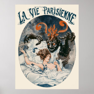 Poster La Vie Parisienne - Le cauchemar du charbon