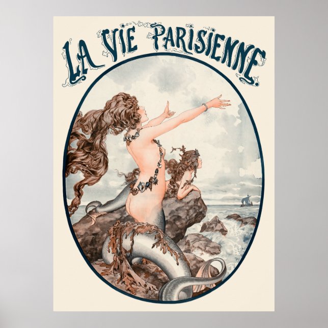 Poster La Vie Parisienne - Le chant des sirènes (Frente)