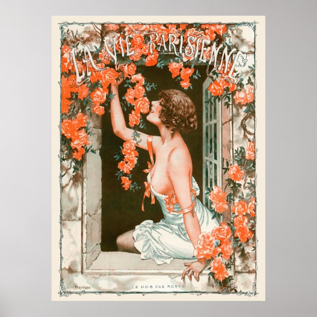 Poster La Vie Parisienne - Le mois des rosas (Frente)