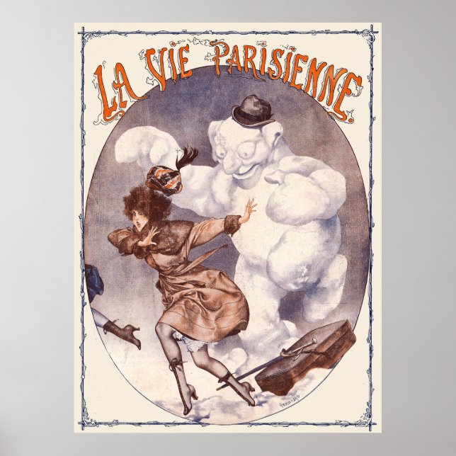 Poster La Vie Parisienne - Sauve Qui Peut! Voici L'Hiver (Frente)