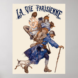 Poster La Vie Parisienne - Un débrouillard ou...le sac à