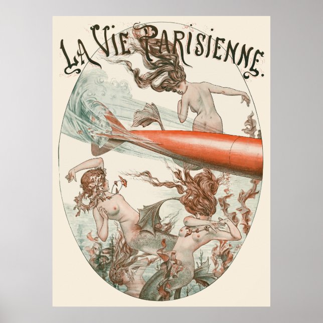 Poster La Vie Parisienne - Une torpille à Trouville-sous- (Frente)
