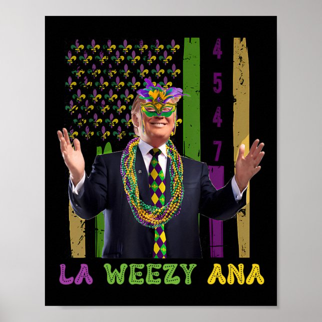 Poster La Weezy Ana Funny Mardi Gras 2025 (Frente)