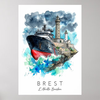 Poster L'Abeille Bourbon | Affiche d'Art Maritime