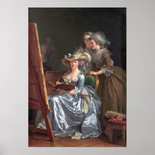 Poster Labille-Guiard - Autorretrato Com Dois Alunos