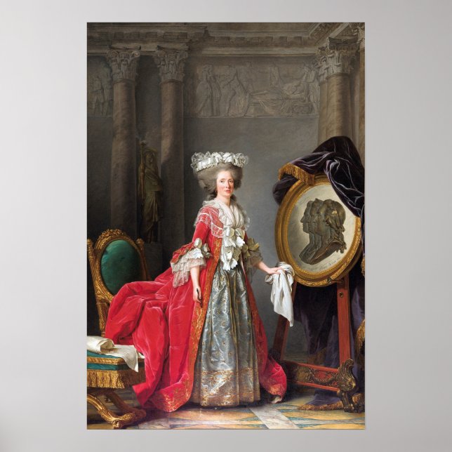 Poster Labille-Guiard - Retrato de Madame Adélaïde (Frente)