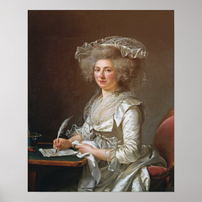 Poster Labille-Guiard - Retrato De Uma Mulher (Frente)