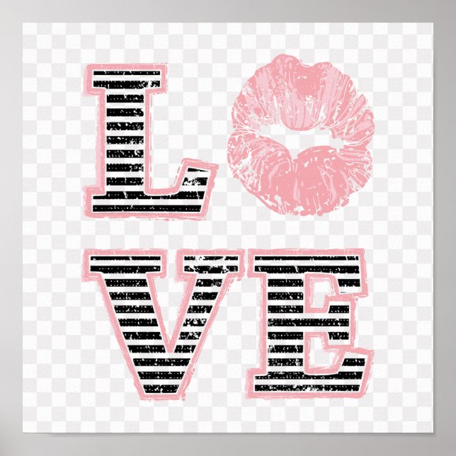 Poster Lábios de amor (Frente)