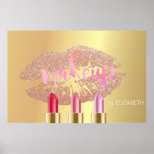 Poster Lábios modernos de glíbulas, Lipsticks, Artista Do