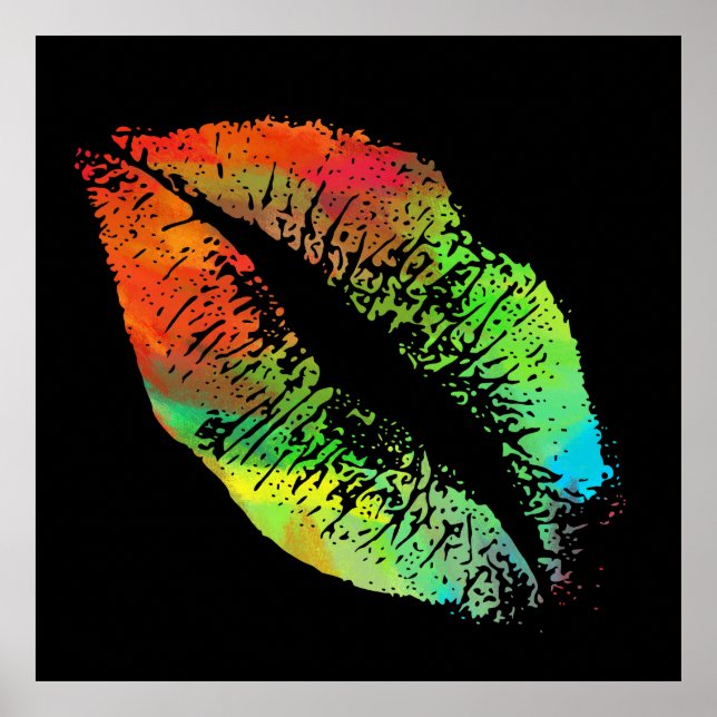 Poster Lábios na moda nº 3 (Frente)