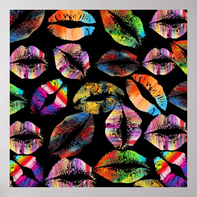 Poster Lábios na moda nº 7 (Frente)