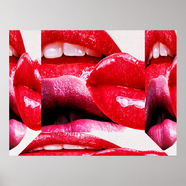 Poster Lábios Red Hot Lipstick (Frente)