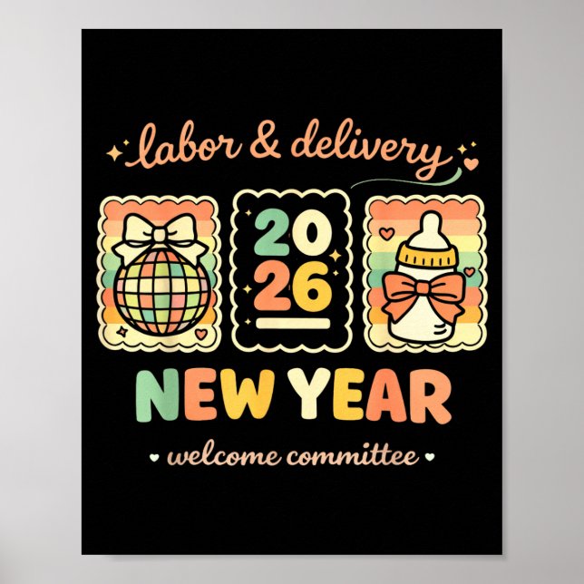 Poster Labor &amp; Delivery 2026 New Year Welcome Committ (Frente)
