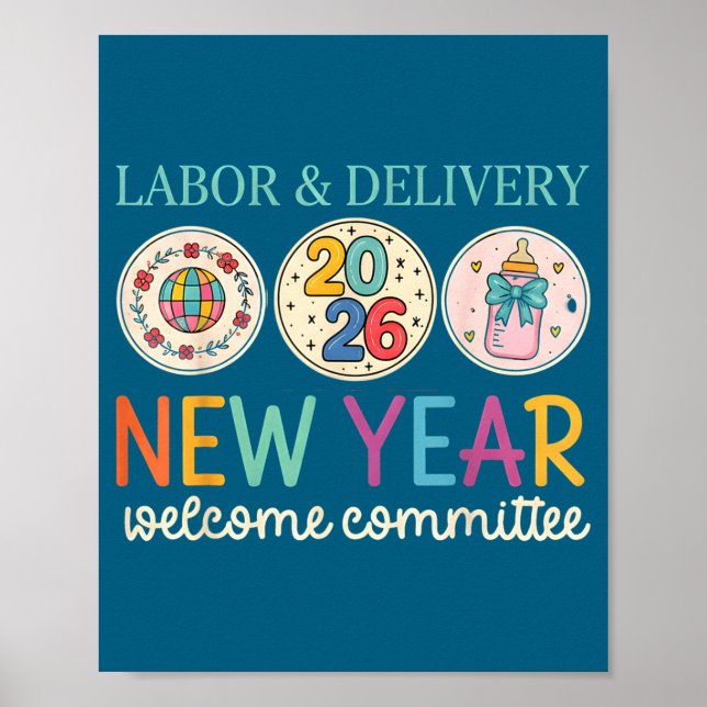 Poster Labor &amp; Delivery 2026 New Year Welcome Committ (Frente)
