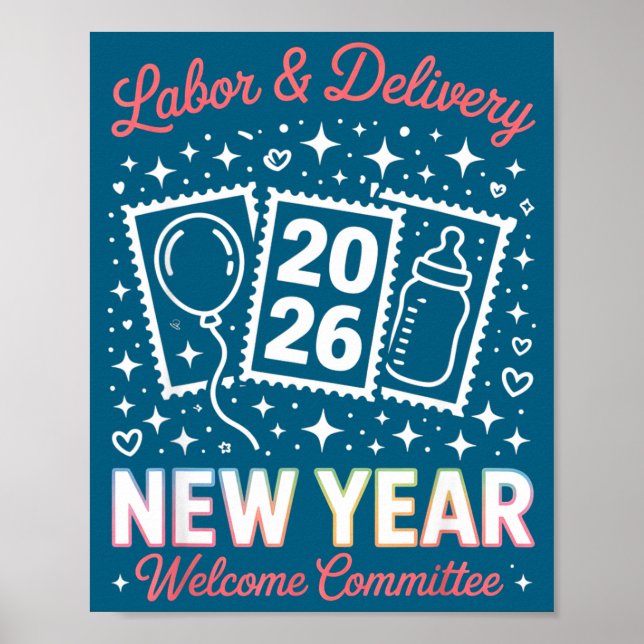 Poster Labor &amp; Delivery 2026 New Year Welcome Committ (Frente)