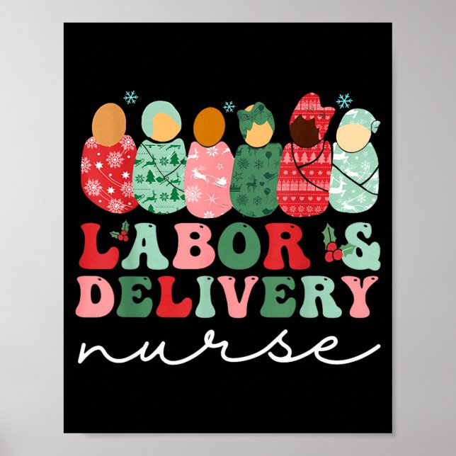 Poster Labor And Delivery Nurse Shirt L&amp;d Nurse Chris (Frente)
