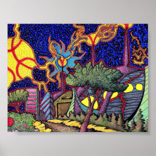 Poster Laboratório abstrato