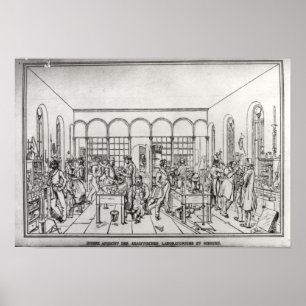 Poster Laboratório de química do Baron Justus von Liebi