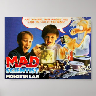 POSTER LABORATÓRIO MAD CIENTIST MONSTER
