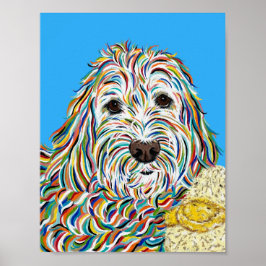 Poster Labradoodle e Ducky