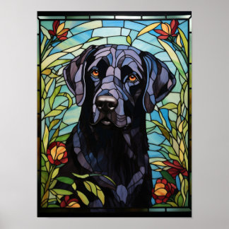 Poster Labrador preto