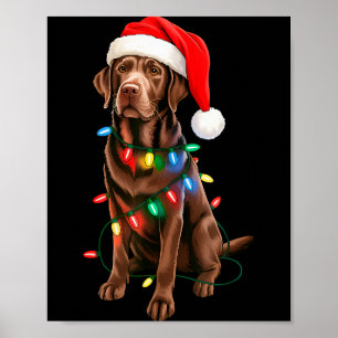 Poster Labrador Retriever Chocolate Lab Homens Mulheres C