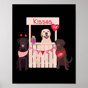 Poster Labrador Retriever Dia dos Namorados Mãe de Cachor