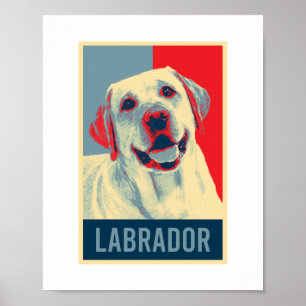 Poster Labrador Retriever Dog Portrait Pop Art
