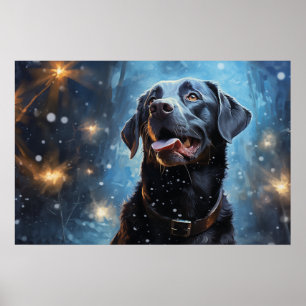 Poster Labrador Retriever preto