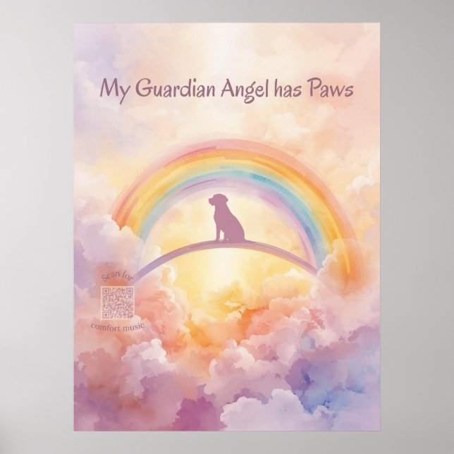 Poster Labrador Retriever Rainbow Bridge Memorial Art (Frente)