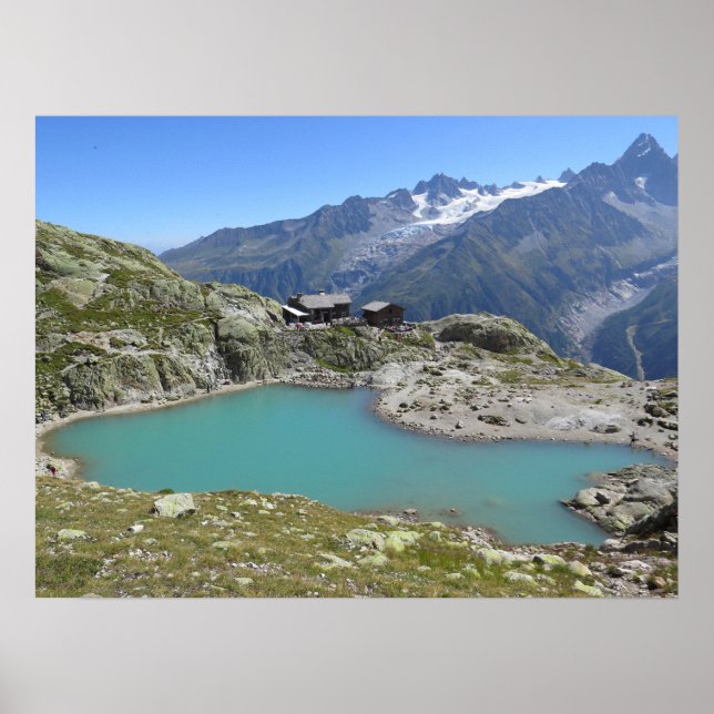 Poster Lac Blanc French Alps Chamonix (Frente)