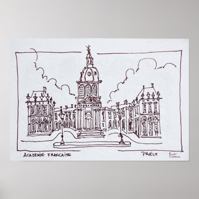 Pôster L'Acadie Francaise | Seine River, Paris (Frente)
