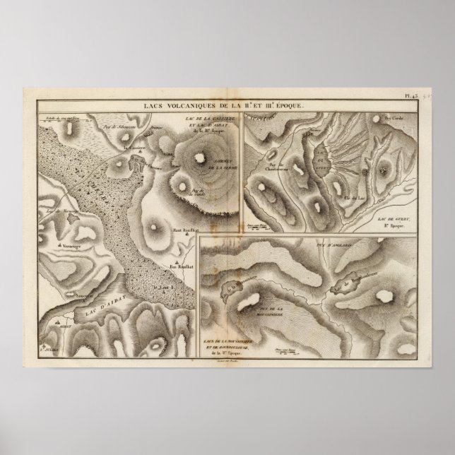 Pôster Lacas vulcânicas (Frente)