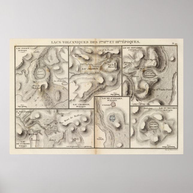 Poster Lacas vulcânicas (Frente)