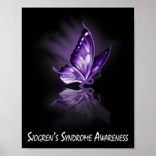 Poster Laço Borboleta Conscientização sobre Síndrome de S