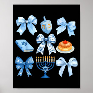 Poster Laço Coquete Hanukkah Chanukah Pijama Latke Judaic