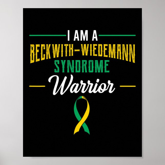 Poster Laço de Conscientização da Síndrome de Beckwith–wi (Frente)